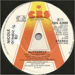 Nicole (2) Butterfly USED VINYL 7INCH 45 RPM SINGLE PROMO