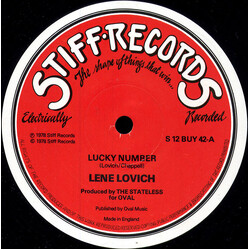 Lene Lovich Lucky Number USED VINYL 12INCH SINGLE 45 RPM