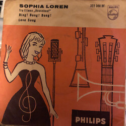 Sophia Loren Bing Bang Bong USED VINYL 7INCH 45 RPM SINGLE