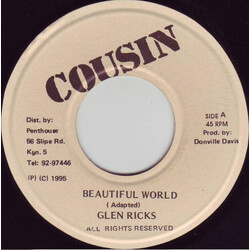 Glen Ricks Beautiful World USED VINYL 7INCH 45 RPM