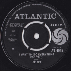 Joe Tex I Want To (Do Everything For You) USED VINYL 7INCH 45 RPM