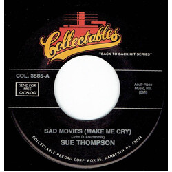 Sue Thompson Sad Movies(Make Me Cry) USED VINYL 7INCH 45 RPM SINGLE