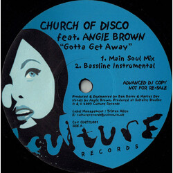 Church Of Disco / Angie Brown Gotta Get Away USED VINYL 12INCH ADVANCE