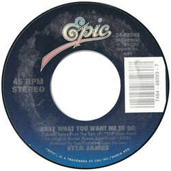 Etta James Baby What You Want Me To Do USED VINYL 7INCH 45 RPM SINGLE
