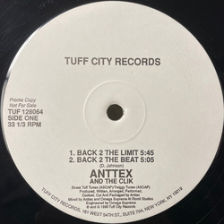 Anttex & The Clik Back 2 The Limit USED VINYL 12INCH PROMO