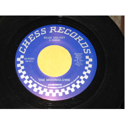 The Moonglows Blue Velvet / Twelve Months Of The Year Vinyl 7" USED