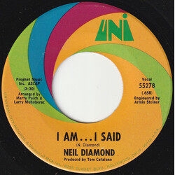 Neil Diamond I Am... I Said / Done Too Soon USED VINYL 7INCH 45 RPM SINGLE