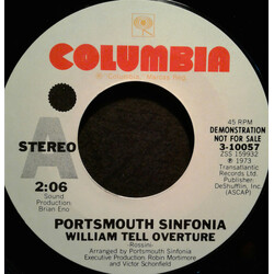 Portsmouth Sinfonia William Tell Overture / Also Sprach Zarathustra Op. 31 (Excerpt) USED VINYL 7INCH 45 RPM SINGLE PROMO