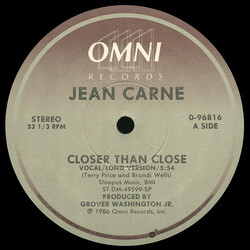 Jean Carn Closer Than Close USED VINYL 12INCH 33 S RPM STEREO