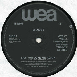 Change Say You Love Me Again / Change Medley Vinyl 12" USED