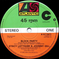 Stacy Lattisaw / Johnny Gill Block Party USED VINYL 12INCH 45 RPM