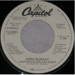 Anne Murray Another Sleepless Night USED VINYL 7INCH 45 RPM PROMO