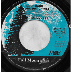 Johnny Lee (3) / Mickey Gilley Rode Hard And Put Up Wet / Honky Tonk Wine USED VINYL 7INCH 45 RPM SINGLE STYRENE STEREO