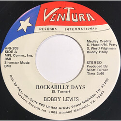 Bobby Lewis (12) Rockabilly Days / So Close I Can Taste It USED VINYL 7INCH 45 RPM SINGLE