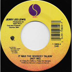 Jerry Lee Lewis It Was The Whiskey Talkin' (Not Me) USED VINYL 7INCH SINGLE
