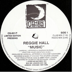 Reggie Hall Music USED VINYL 12INCH 33 S RPM LIMITED EDITION