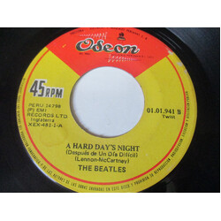 The Beatles A Hard Day's Night = Despues De Un Dia Difícil USED VINYL 7INCH 45 RPM SINGLE