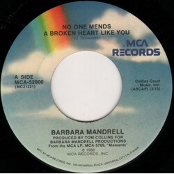 Barbara Mandrell No One Mends A Broken Heart Like You USED VINYL 7INCH 45 RPM SINGLE