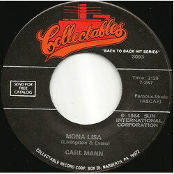 Carl Mann / Charlie Rich Mona Lisa / Lonely Weekends USED VINYL 7INCH 45 RPM SINGLE