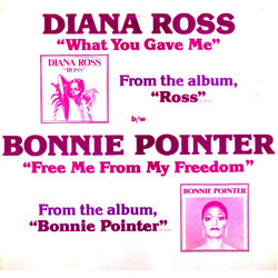 Diana Ross / Bonnie Pointer What You Gave Me / Free Me From My Freedom VINYL 12" USED