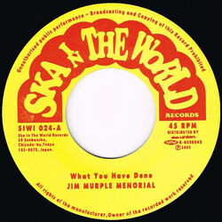 Jim Murple Memorial What You Have Done USED VINYL 7INCH 45 RPM LIMITED EDITION
