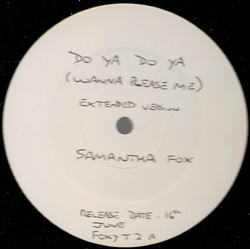 Samantha Fox Do Ya Do Ya (Wanna Please Me) Vinyl 12" USED
