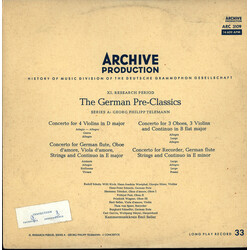Georg Philipp Telemann 4 Concertos Vinyl LP USED