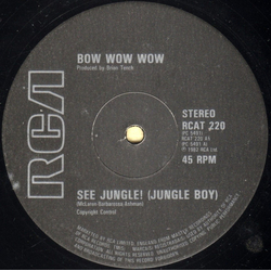 Bow Wow Wow See Jungle! (Jungle Boy) Vinyl 12" USED