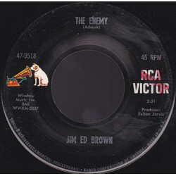 Jim Ed Brown The Enemy USED VINYL 7INCH 45 RPM