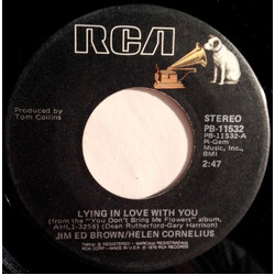 Jim Ed Brown & Helen Cornelius Lying In Love With You USED VINYL 7INCH 45 RPM SINGLE