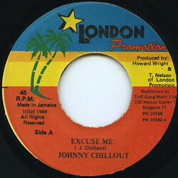 Johnny Chillout Excuse Me USED VINYL 7INCH 45 RPM SINGLE