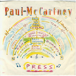 Paul McCartney Press USED VINYL 7INCH 45 RPM SINGLE