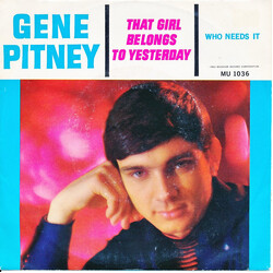 Gene Pitney That Girl Belongs To Yesterday USED VINYL 7INCH 45 RPM SINGLE