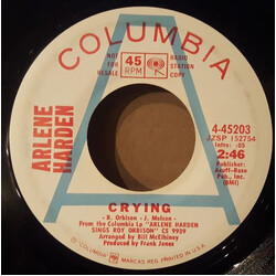 Arlene Harden Crying / It's Over USED VINYL 7INCH 45 RPM SINGLE PROMO