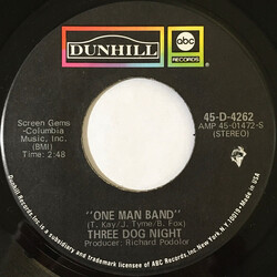 Three Dog Night One Man Band VINYL 7" USED
