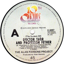 The Alan Parsons Project (The System Of) Doctor Tarr And Professor Fether USED VINYL 7INCH 45 RPM SINGLE