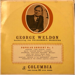 George Weldon / Philharmonia Orchestra Popular Concert No.1 Vinyl LP USED