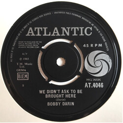 Bobby Darin We Didn't Ask To Be Brought Here USED VINYL 7INCH 45 RPM