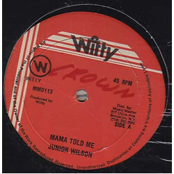 Junior Wilson Mama Told Me USED VINYL 12INCH 45 RPM