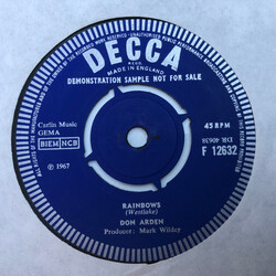 Don Arden Sunrise, Sunset USED VINYL 7INCH 45 RPM SINGLE PROMO