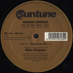 Mondo Grosso Do You See What I See USED VINYL 12INCH 33 S RPM SINGLE SIDED