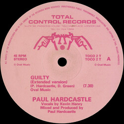 Paul Hardcastle Guilty USED VINYL 12INCH 45 RPM