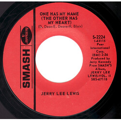 Jerry Lee Lewis One Has My Name (The Other Has My Heart) USED VINYL 7INCH 45 RPM SINGLE STYRENE