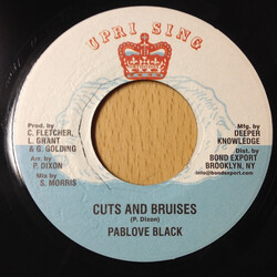 Pablo Black Cuts And Bruises USED VINYL 7INCH 45 RPM REPRESS