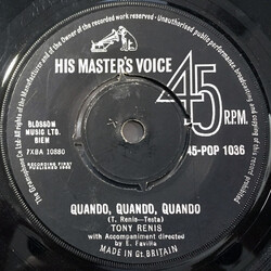 Tony Renis Quando, Quando, Quando USED VINYL 7INCH 45 RPM SINGLE REPRESS