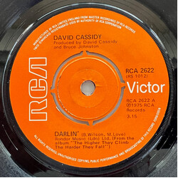 David Cassidy Darlin' USED VINYL 7INCH 45 RPM