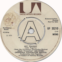 Creedence Clearwater Revival Hey Tonight USED VINYL 7INCH 45 RPM MONO