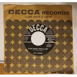 Kitty Kallen Little Things Mean A Lot USED VINYL 7INCH 45 RPM SINGLE