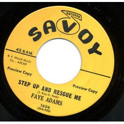Faye Adams Step Up And Rescue Me / Cry, You Crazy Heart USED VINYL 7INCH 45 RPM PROMO