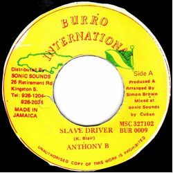 Anthony B Slave Driver Vinyl 7" USED